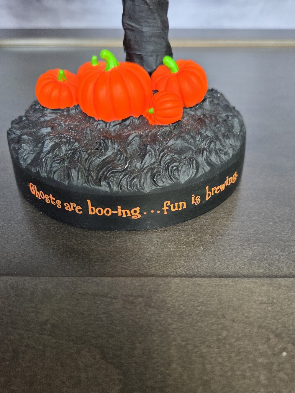 Vintage Hallmark Lighted Halloween Tree - Black Tabletop Pre-Lit Display - NWOT - Picture 6 of 7